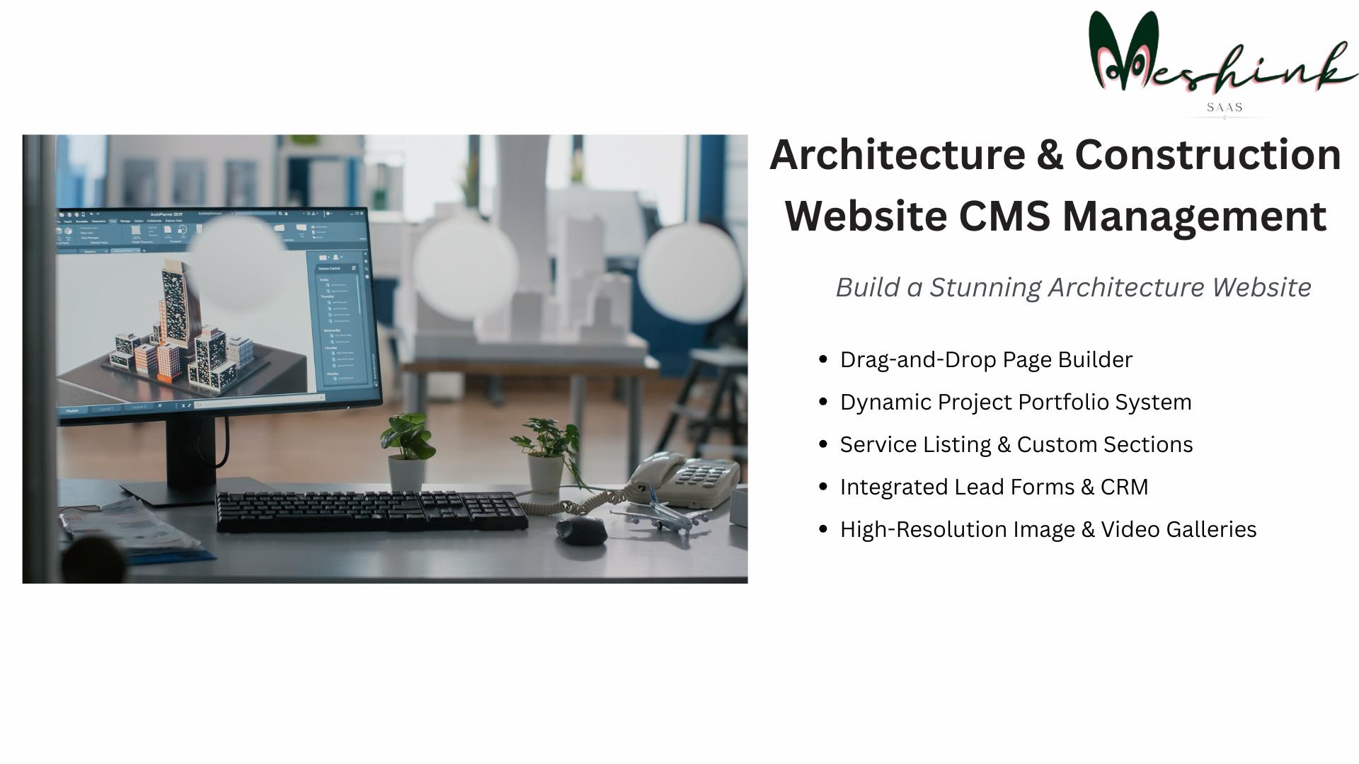 Architecture and Construction Website CMS Software 